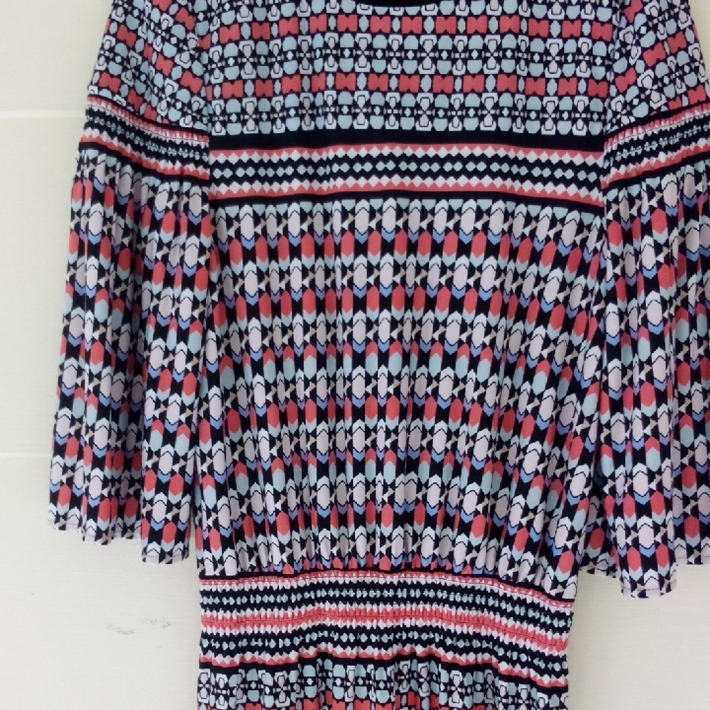Laundry By Shelli Segal Multicolor 3/4 Sleeve Dress - Picture 2 of 6